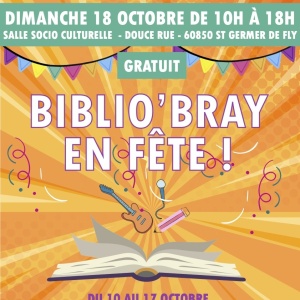 Affiche Biblio'Bray en Fête 2026